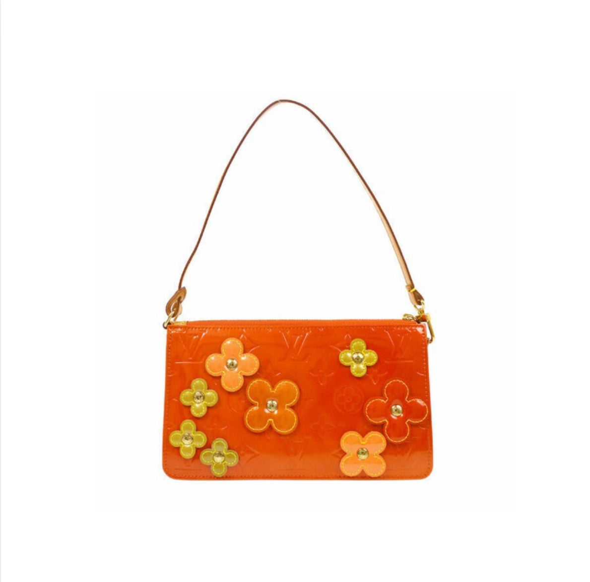 Louis Vuitton Lexington Fleurs Monogram Vernis Patent Leather Shoulder Bag