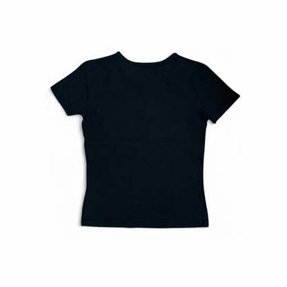 Christian Dior Vintage Logo T-shirt Top black Pink Monogram Logo