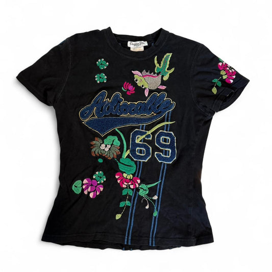 Vintage Christian Dior F/W 2003 "Adiorable 69" Print T Shirt