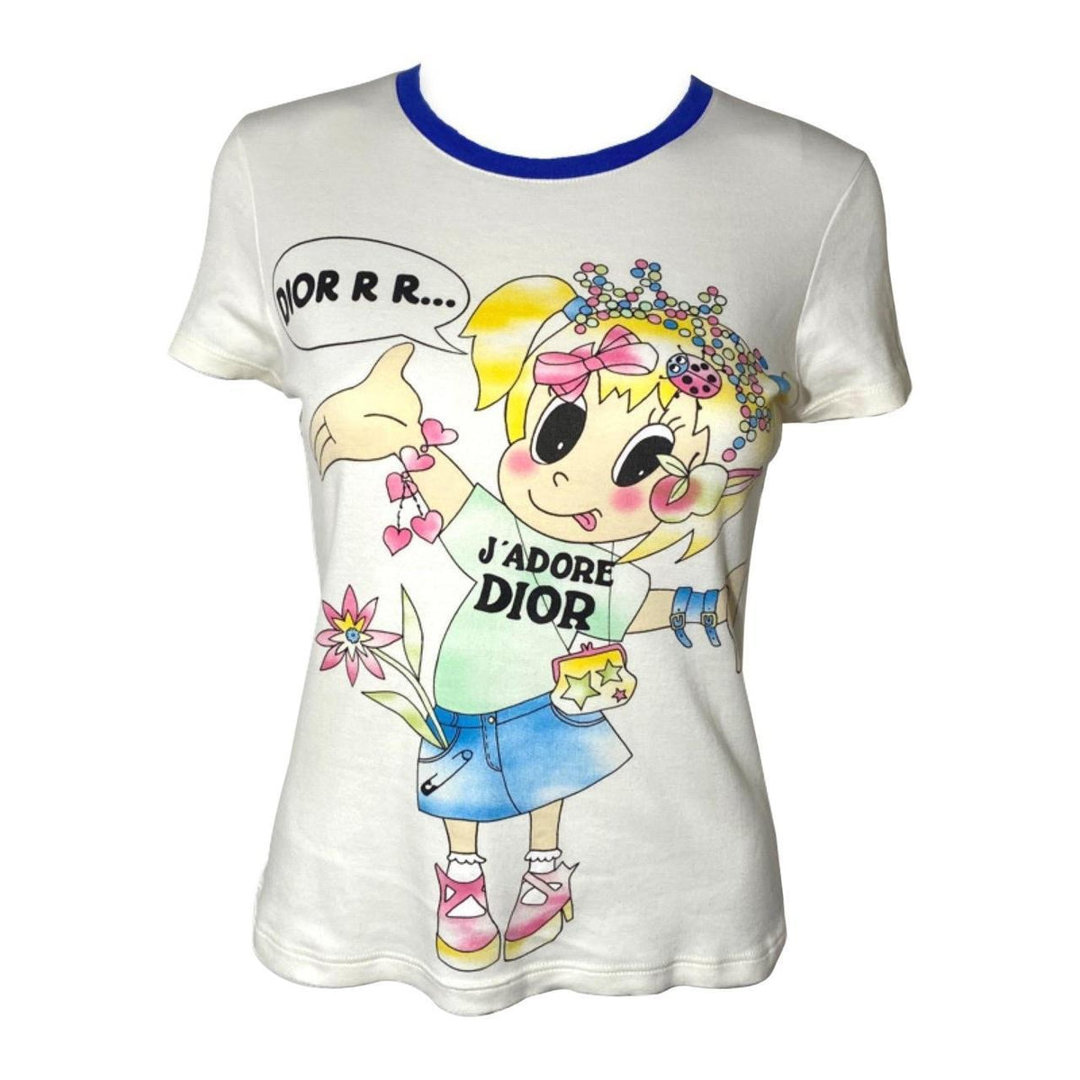 Christian Dior Vintage 2005 J'ADORE Cartoon T-shirt