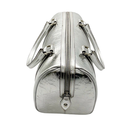 Metallic Dior Monogram Boston Bag