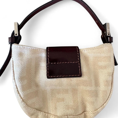 Fendi Vintage Cream Croissant mini bag