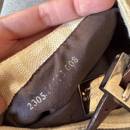 Fendi Vintage Cream Croissant mini bag