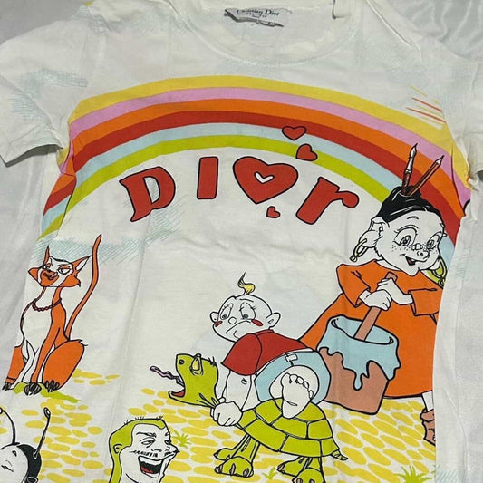 Christian Dior Cartoon T-Shirt Summer Holiday Cruise 2002