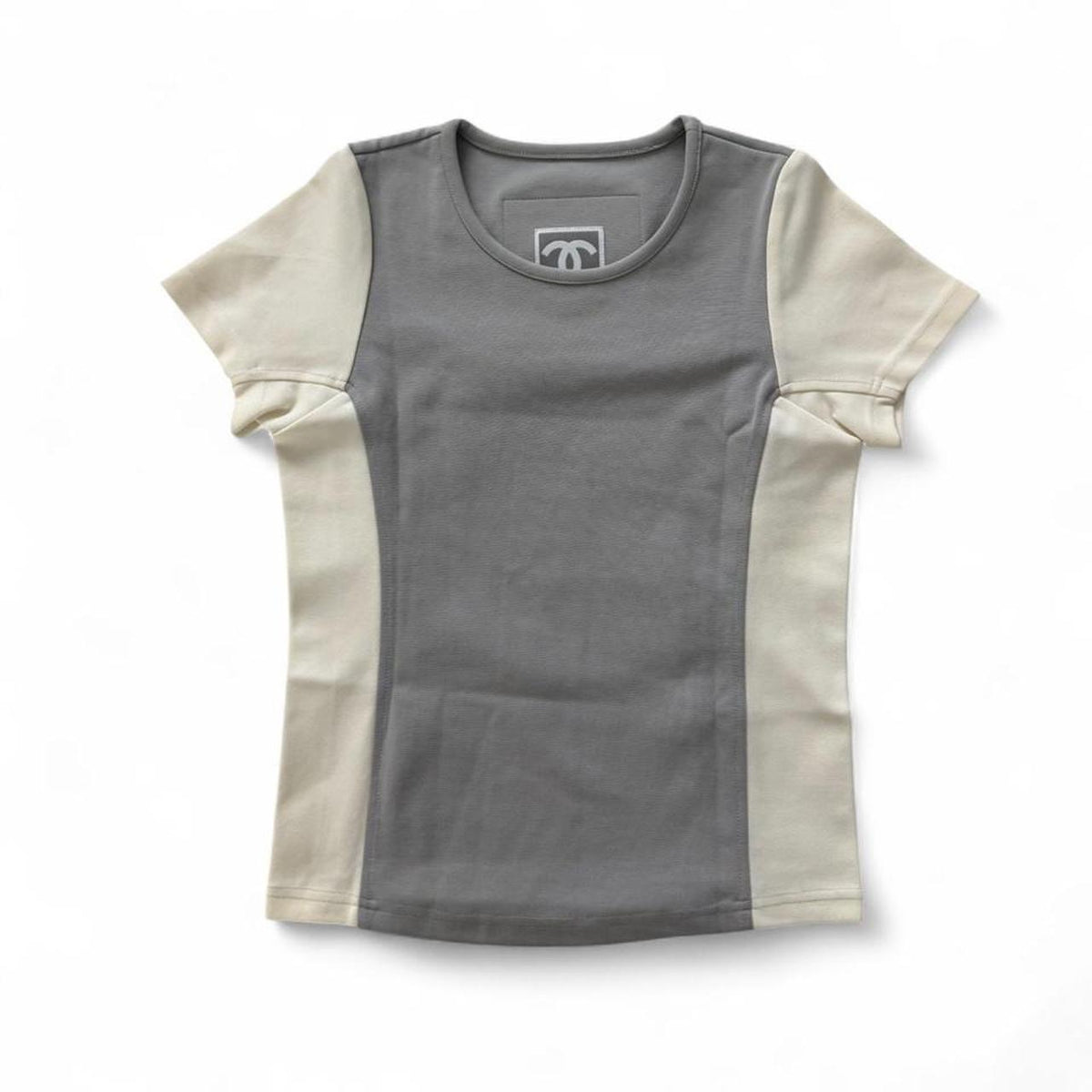 Vintage Chanel Sport Line Grey Short Sleeve T-Shirt