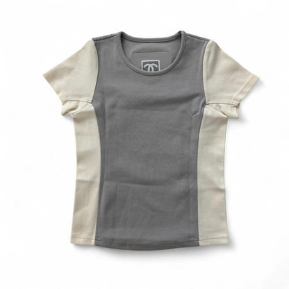 Vintage Chanel Sport Line Grey Short Sleeve T-Shirt