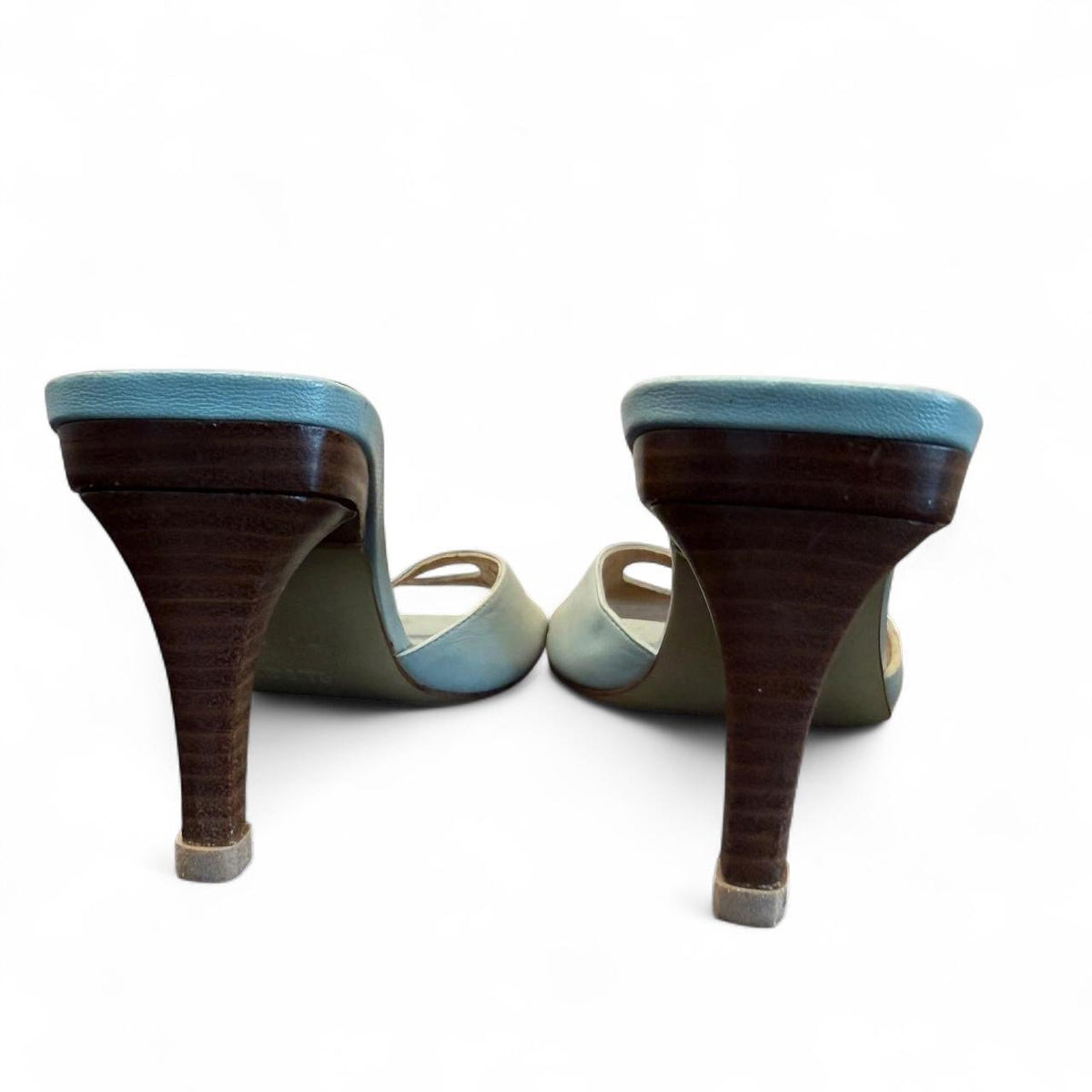 Gucci by Tom Ford mint double strap sandal heels