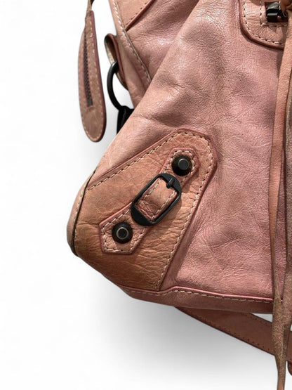 Vintage Balenciaga pink leather city bag