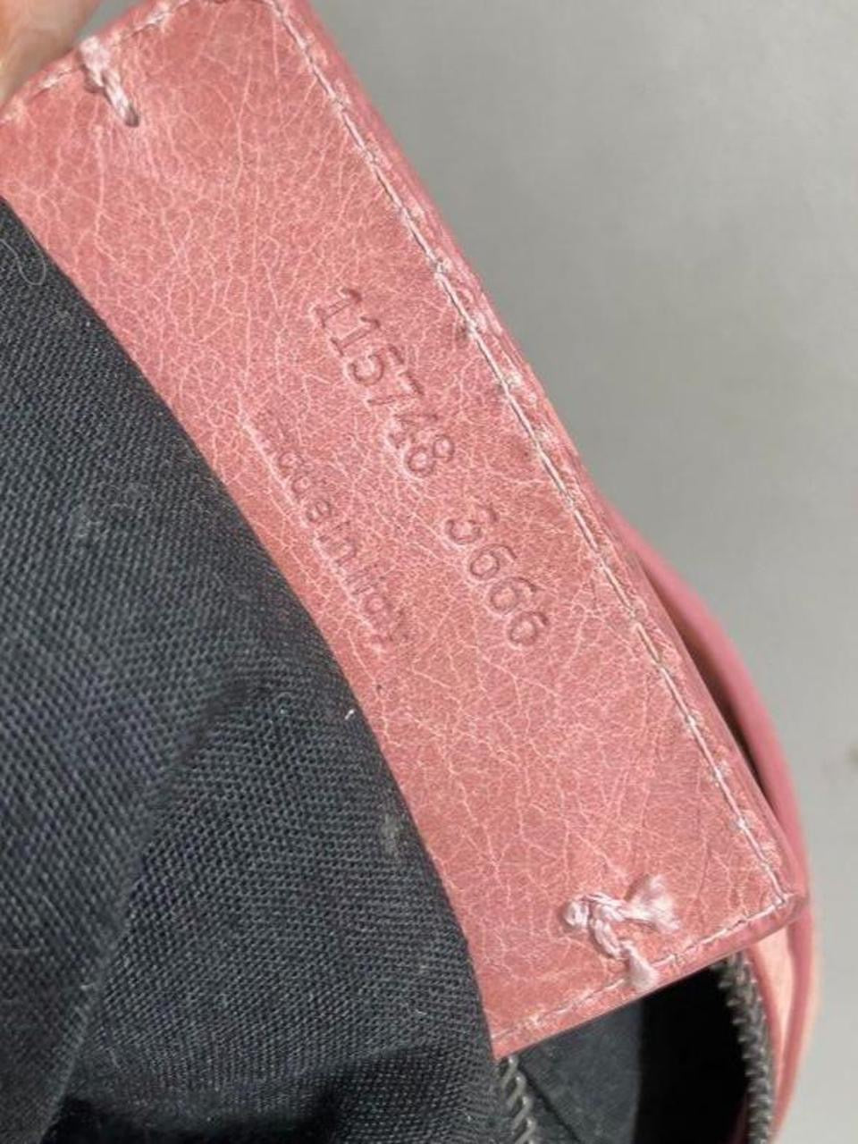 Vintage Balenciaga pink leather city bag